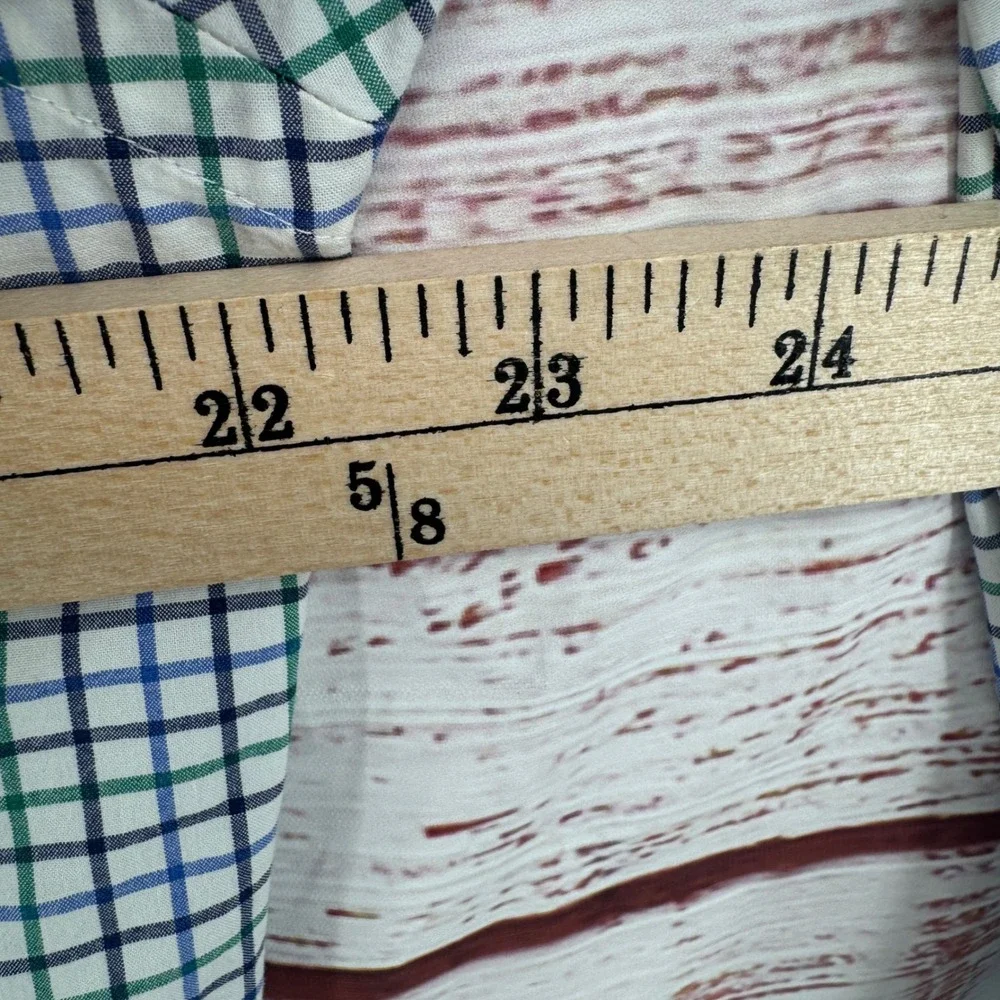 Ralph Lauren Shirt Boys Size Large‎ 16.5 Slim Fit Plaid Button Down Long Sleeve